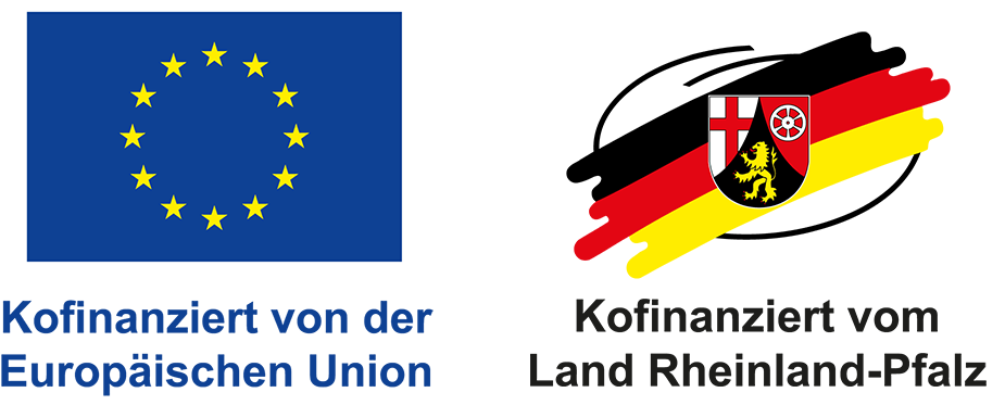 Logos der EU + RLP Projekt Innotop